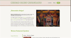 Desktop Screenshot of mexicanfamilyrestaurants.com