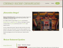 Tablet Screenshot of mexicanfamilyrestaurants.com